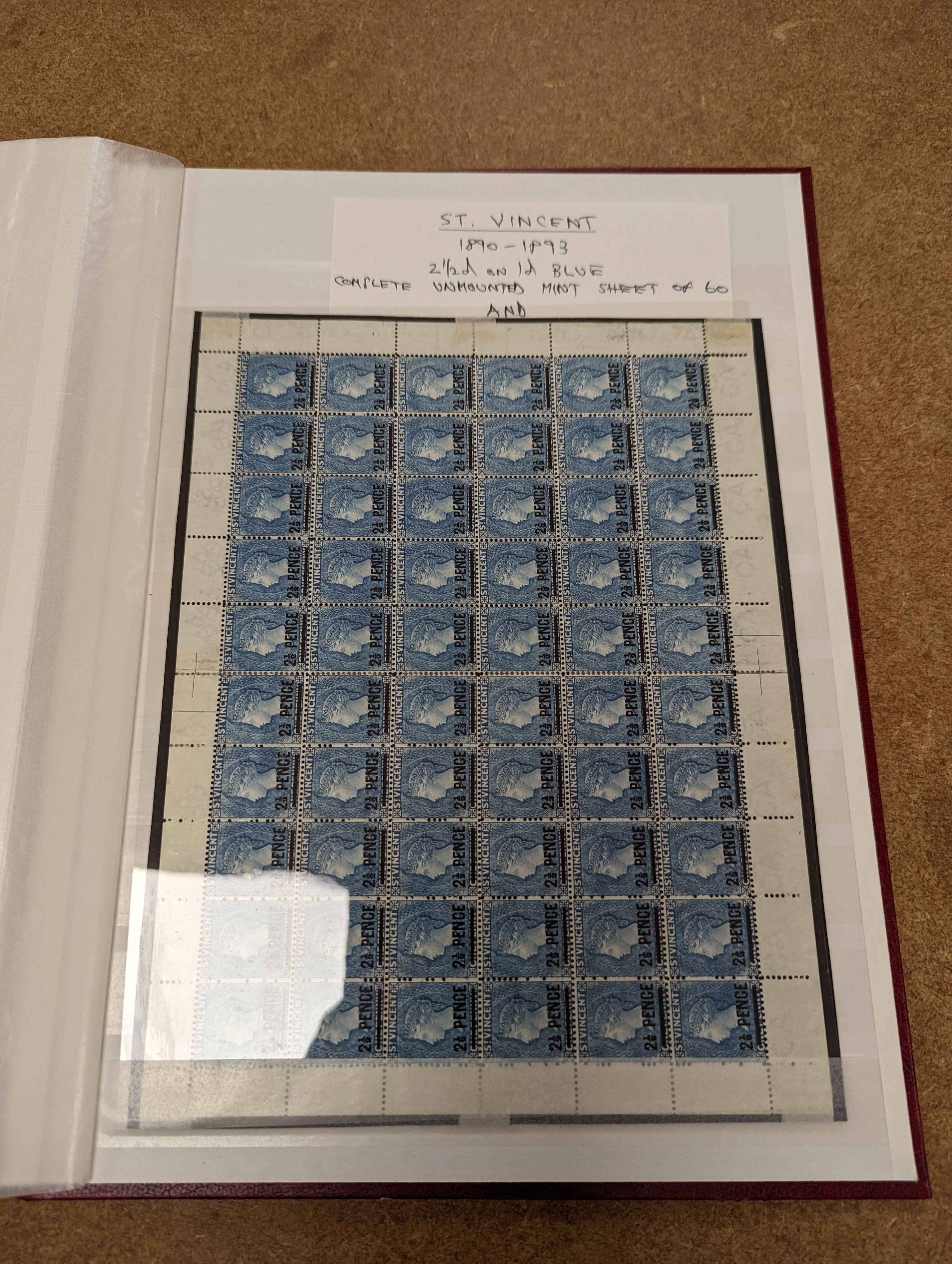 British Commonwealth stamps in stock book with Ascension 1922 set overprinted specimen, 1924 set mint, Bahamas, Barbados Britannia Heads, Cyprus 1928 anniversary set- £1 mint, Falkland 1s. 1878 1d claret mint (and certif